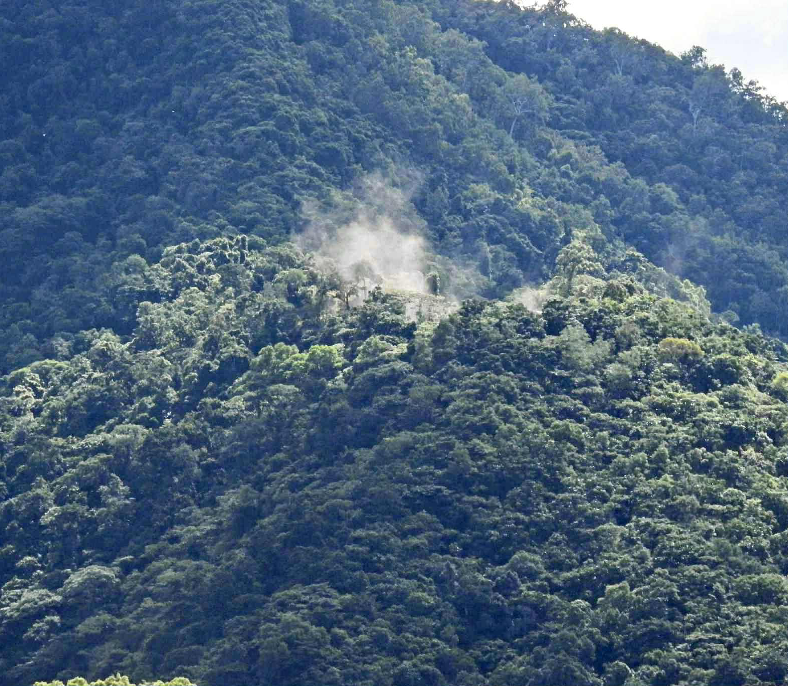 12 June 2025.  Dust rises after blasting, then heads north